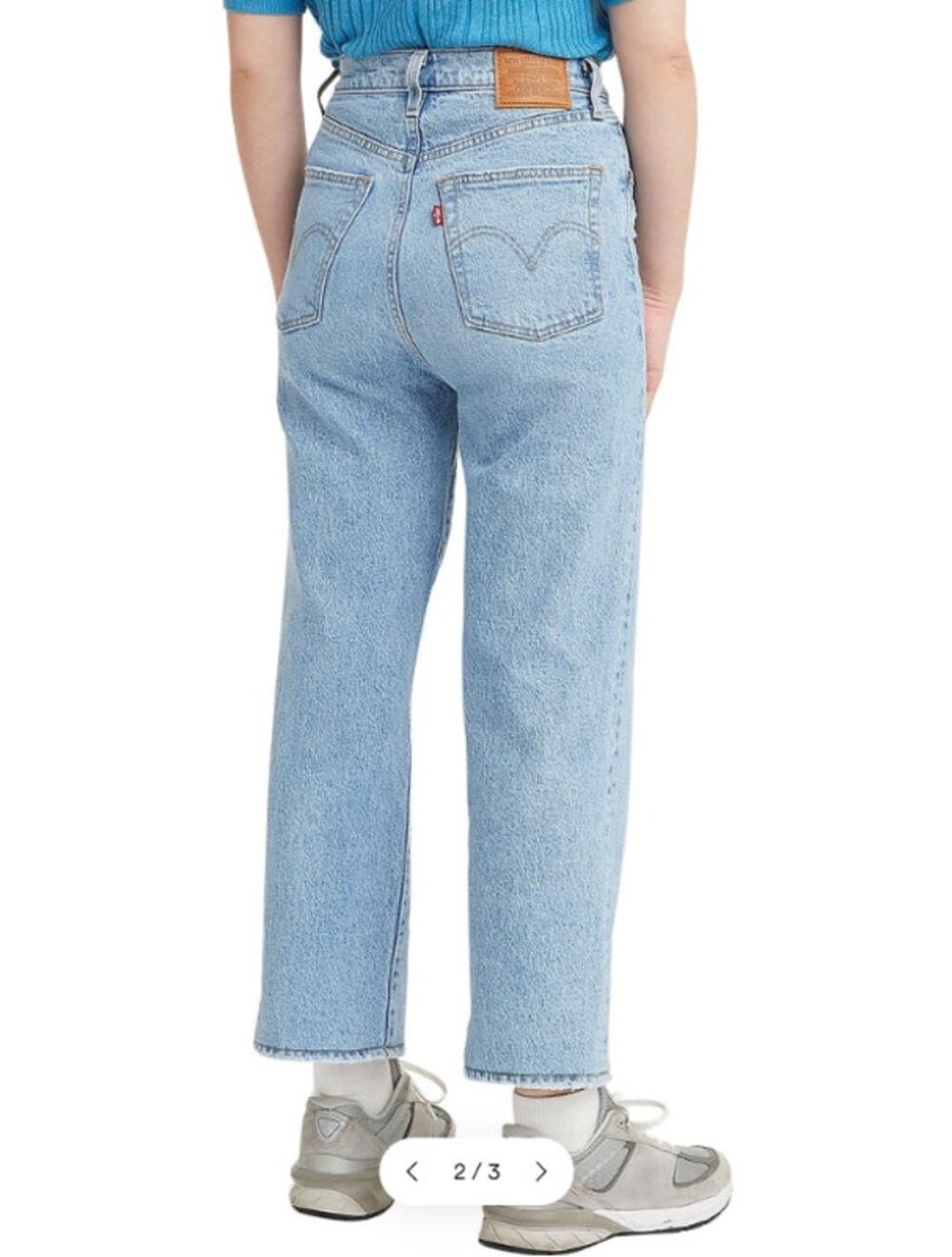 Levi’s Premium Ribcage Straight Ankle Blue Jeans Size 32 Big E 72693-0093